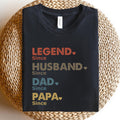 Legend Husband Dad Papa Custom Tshirt Personalized Shirt Gifts for Grandpa Father39s Day Shirt Funny Dad Birthday Gift Husband Gift Graphic Tee – Warm & Stylish · Top Pick For Any Outfit