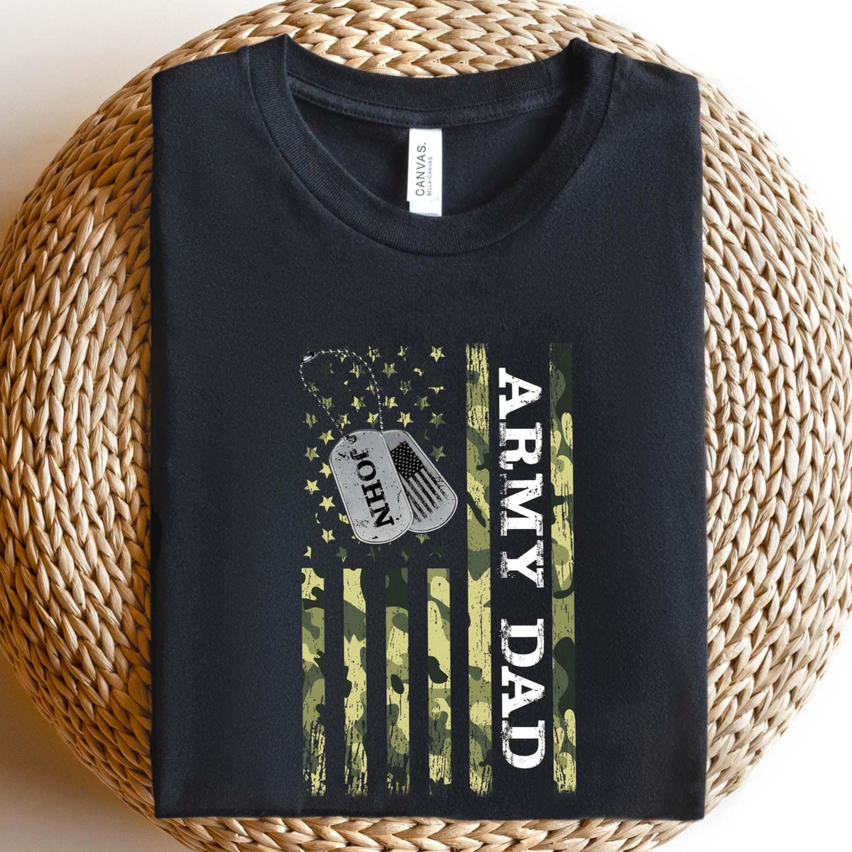 Custom Proud Army Family Dad Brother Sister Papa Shirts Personalized Army Mom TShirt USA Army Family Outfits Military Family Gift Graphic Tee – Warm & Stylish · Perfect For Daily Wear