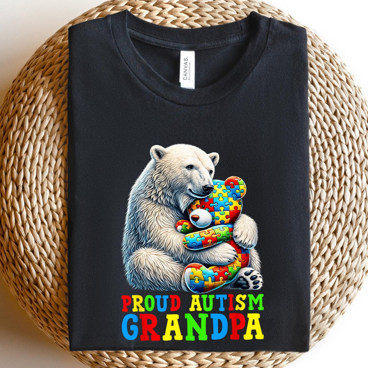 Proud Autism Grandpa Shirt Autism Grandpa Tee Fathers Day Gift Autism Awareness Autism Month Autism Grandpa Hero Graphic Tee – Fan Favorite · Top Pick For Any Outfit