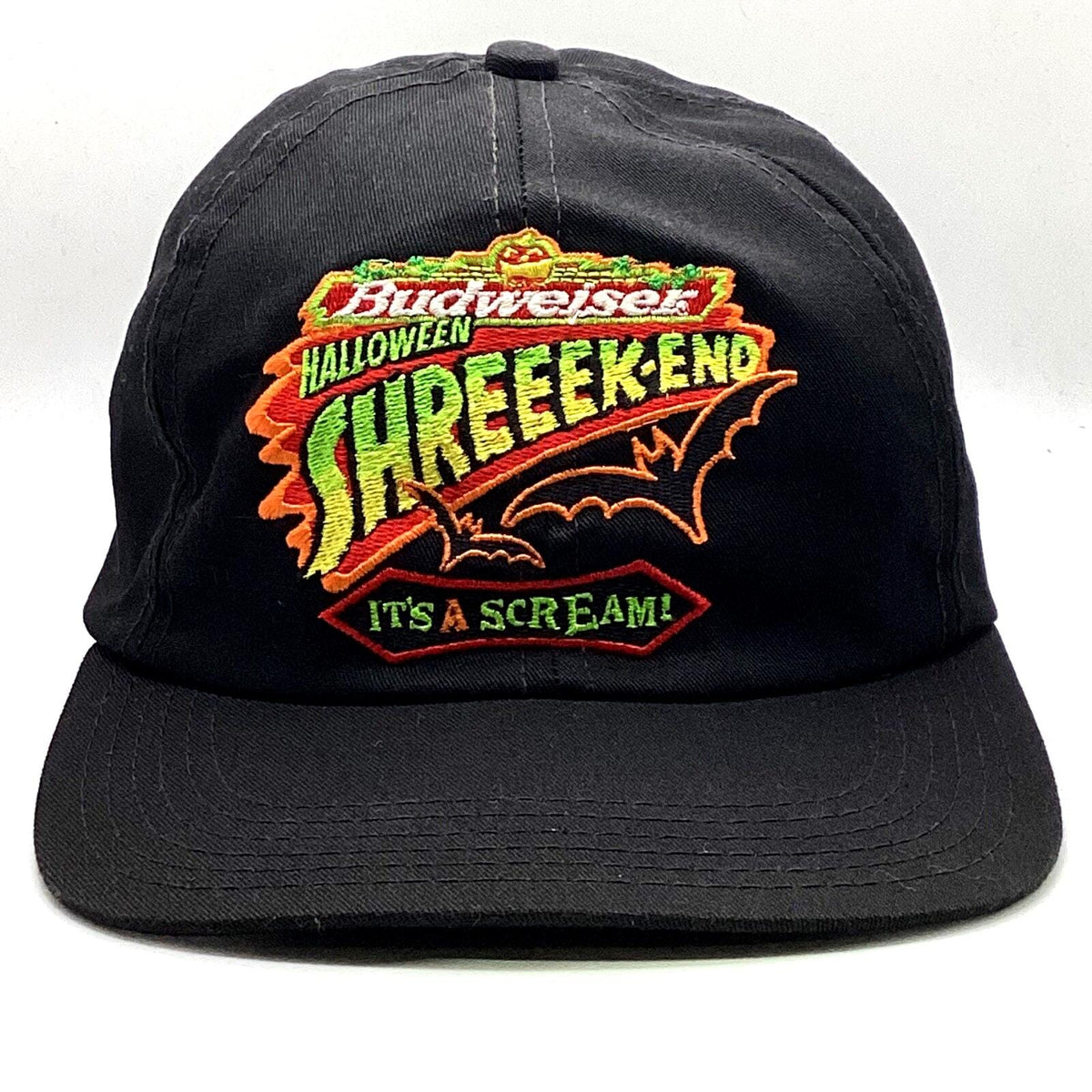 Vintage Budweiser Snapback Hat Cap Adjustable Halloween ShreeekEnd Graphic Tee – Feel-Good Design · Perfect For Daily Wear