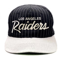Vintage Los Angeles Raiders Sports Specialties Pinstripe Script SnapBack Hat Nfl Graphic Tee – Feel-Good Design · Must-Have Style