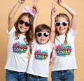 Sleepover Squad T Shirt Colorful Girls Birthday Top Matching Tshirts Birthday Gift Idea Kids Birthday Tee Teenager Birthday Gift 1289 Graphic Tee – Warm & Stylish · Perfect For Daily Wear