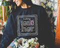 History Teacher Sweatshirt for Back to School Cute Floral Matching History Department Crewneck with Bow Cute Nineties Aesthetic Doodles Sweatshirt – Easygoing Wear · Trending Graphic Apparel