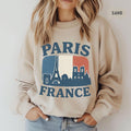 Vintage Paris France Sweatshirt Eiffel Tower Jumper French Travel Crewneck Retro Parisian Pullover Gift for Traveler Paris Lover Sweatshirt – Warm & Stylish · Top Pick For Any Outfit
