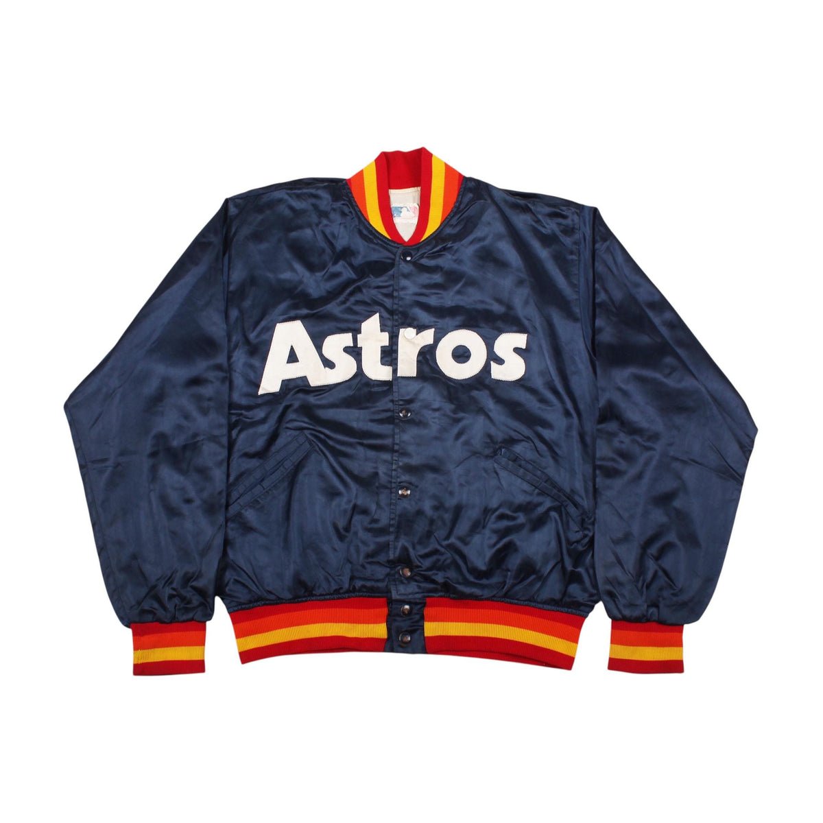 Vintage Houston Astros Satin Jacket MLB Bomber 80s 90s Baseball Varsity Coat Retro Sportswear Graphic Tee – Warm & Stylish · High-Quality Print