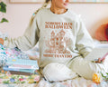 Funny Halloween Lover Sweatshirt with Spooky Haunted House Nobody Likes Halloween More Than I Do Cute 90s Throwback Shirt for Halloween Sweatshirt – Aesthetic Look · Trending Graphic Apparel