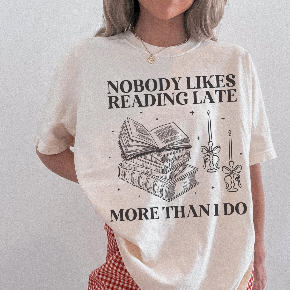 Book Lover Tee Shirt for Romance Reader Who Loves to Stay Up Late Reading Funny Saying Bookish TShirt with Stars Cute Bookworm Present Graphic Tee – Aesthetic Look · Must-Have Style