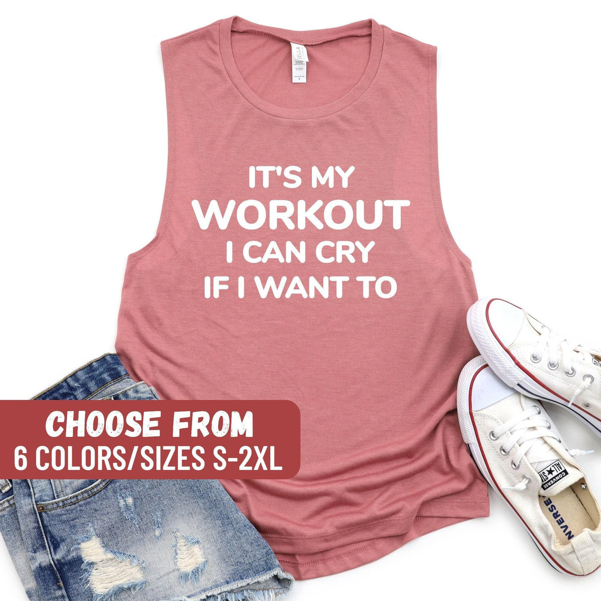 Funny Workout Tank Top Weightlifting Tank Exercise Tank Workout Tank Fitness Tank It39s My Workout I Can Cry If I Want To Tank Top Tank Top – Feel-Good Design · Trending Graphic Apparel