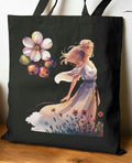 Country Girl Love Cotton Canvas Tote Bag Farmhouse Style Floral Berries Market Tote Eco Friendly Shopping Bag Reusable Grocery Bag Tote Bag – Everyday Comfort · Perfect For Daily Wear