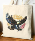 Patriotic Eagle Tote Bag American Flag Carryall Fourth of July Shoulder Bag Independence Day Purse Red White Blue Handbag USA Patriotic Tote Bag – Soft Feel · Great Gift For Fans