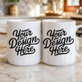Two Mug Mockup 11oz White Coffee Mug Aesthetic Mug Mockup Boho Lifestyle Mockup POD Mug Mockup Best Mug Mockup White Coffee Mug Mockup Graphic Tee – Soft Feel · Must-Have Style