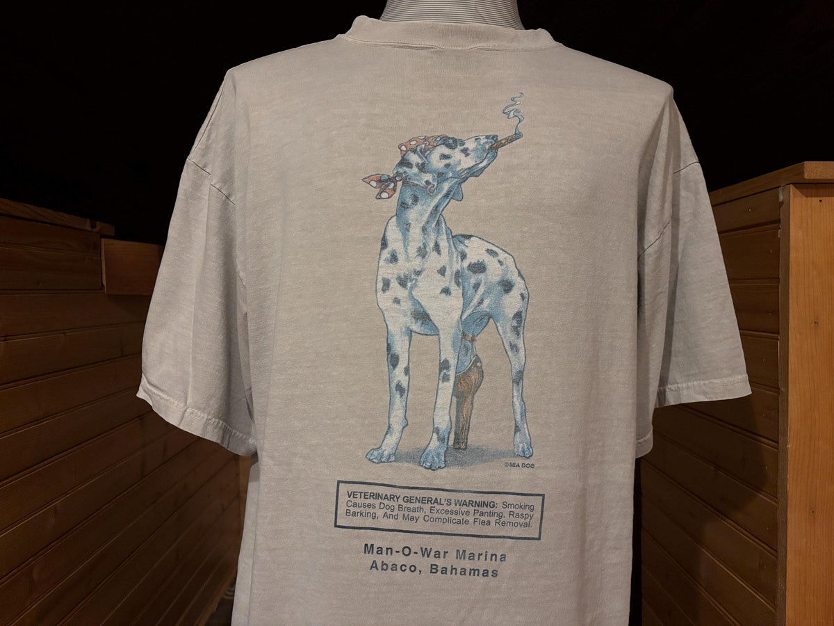 Vintage 90s Salty Dog Manowar Marina Abaco Bahamas Pocket Tshirt XL Graphic Tee – Bold Style · Top Pick For Any Outfit