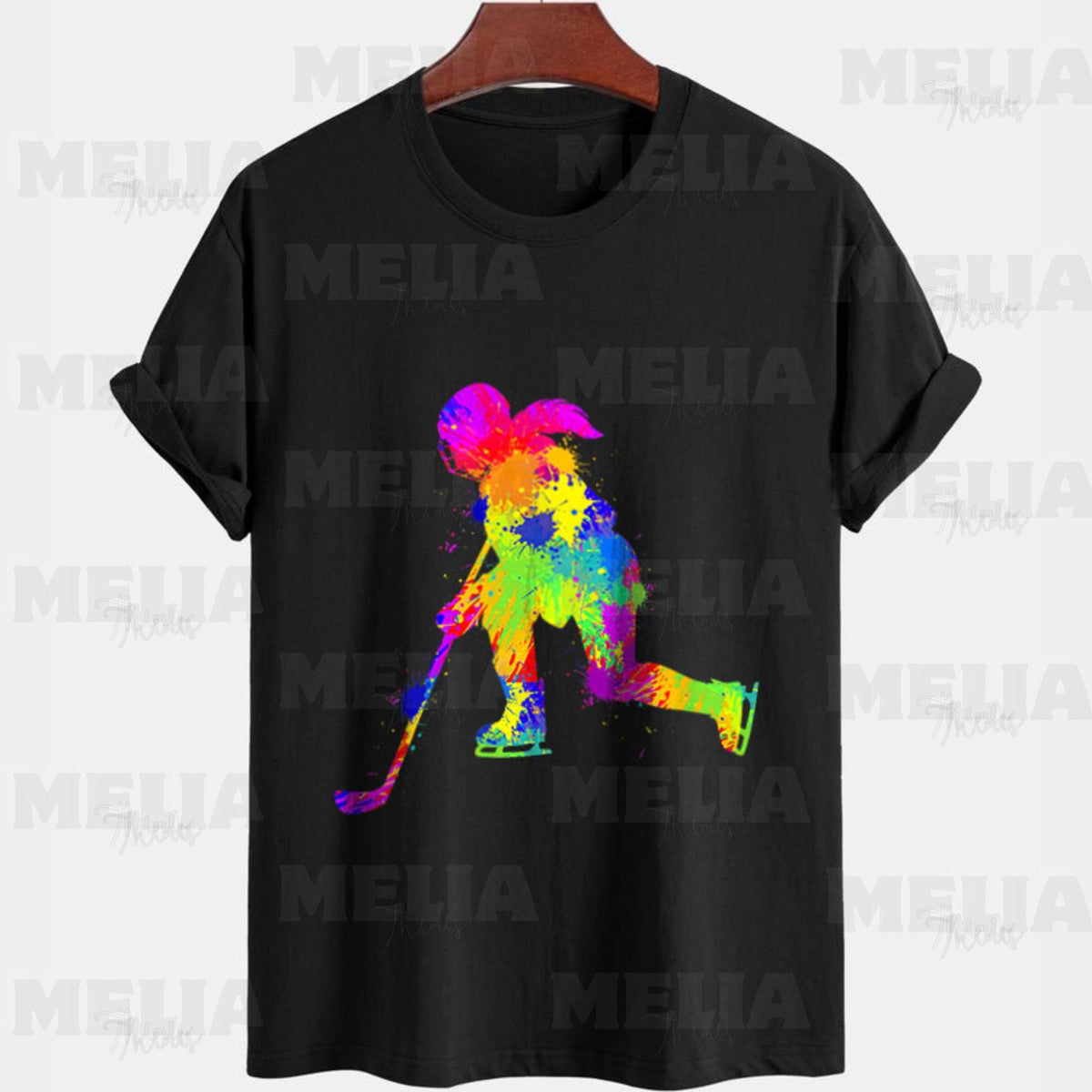 Ice Hockey PNG Design for T shirts Stickers Apparel Girls Women Youth Kids Digital Download Cool Sports Graphic for Hockey Fans Graphic Tee – Bold Style · Perfect For Daily Wear