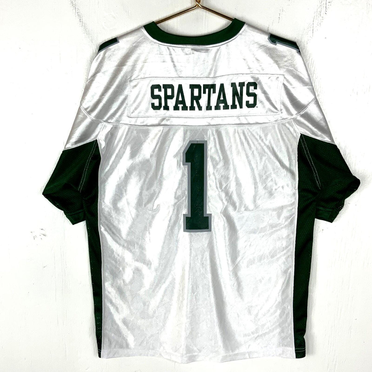 Vintage Michigan State Spartans Jersey Large Starter White Ncaa Jersey – Premium Graphic · Great Gift For Fans