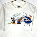 Vintage Mickey Mouse Goofy Disney TShirt XL White Embroidered Cartoon Grill Graphic Tee – Premium Graphic · Must-Have Style