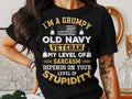 Grumpy Old Navy Veteran T Shirt Funny Sarcastic Tee Military Humor US Navy Gift Veteran Pride Patriotic Shirt Navy T Shirt Graphic Tee – Feel-Good Design · Top Pick For Any Outfit