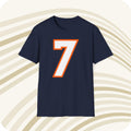 Throwbackmax John Elway Denver Broncos 9039s 7 Jersey T Shirt Front Back Print Jersey – Premium Graphic · Perfect For Daily Wear