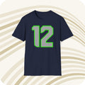 Throwbackmax Seattle Seahawks 12th Man NFL Jersey T Shirt Front Back Print Jersey – Cozy Vibes · Great Gift For Fans