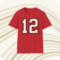 Throwbackmax Tom Brady Tampa Bay Buccaneers 12 NFL Jersey T Shirt Front Back Print Jersey – Premium Graphic · Must-Have Style