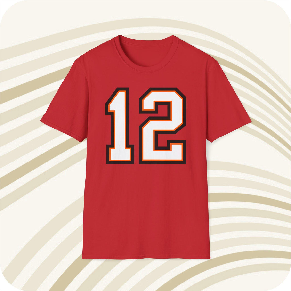 Throwbackmax Tom Brady Tampa Bay Buccaneers 12 NFL Jersey T Shirt Front Back Print Jersey – Premium Graphic · Must-Have Style