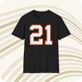 Throwbackmax James Brooks 21 Cincinnati Bengals NFL Jersey T Shirt Front Back Print Jersey – Fan Favorite · High-Quality Print