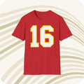 Throwbackmax Joe Montana 16 Kansas City Chiefs NFL Jersey T Shirt Front Back Print Jersey – Soft Feel · Trending Graphic Apparel
