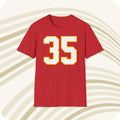 Throwbackmax Christian Okoye 35 Kansas City Chiefs NFL Jersey T Shirt Front Back Print Jersey – Easygoing Wear · Great Gift For Fans