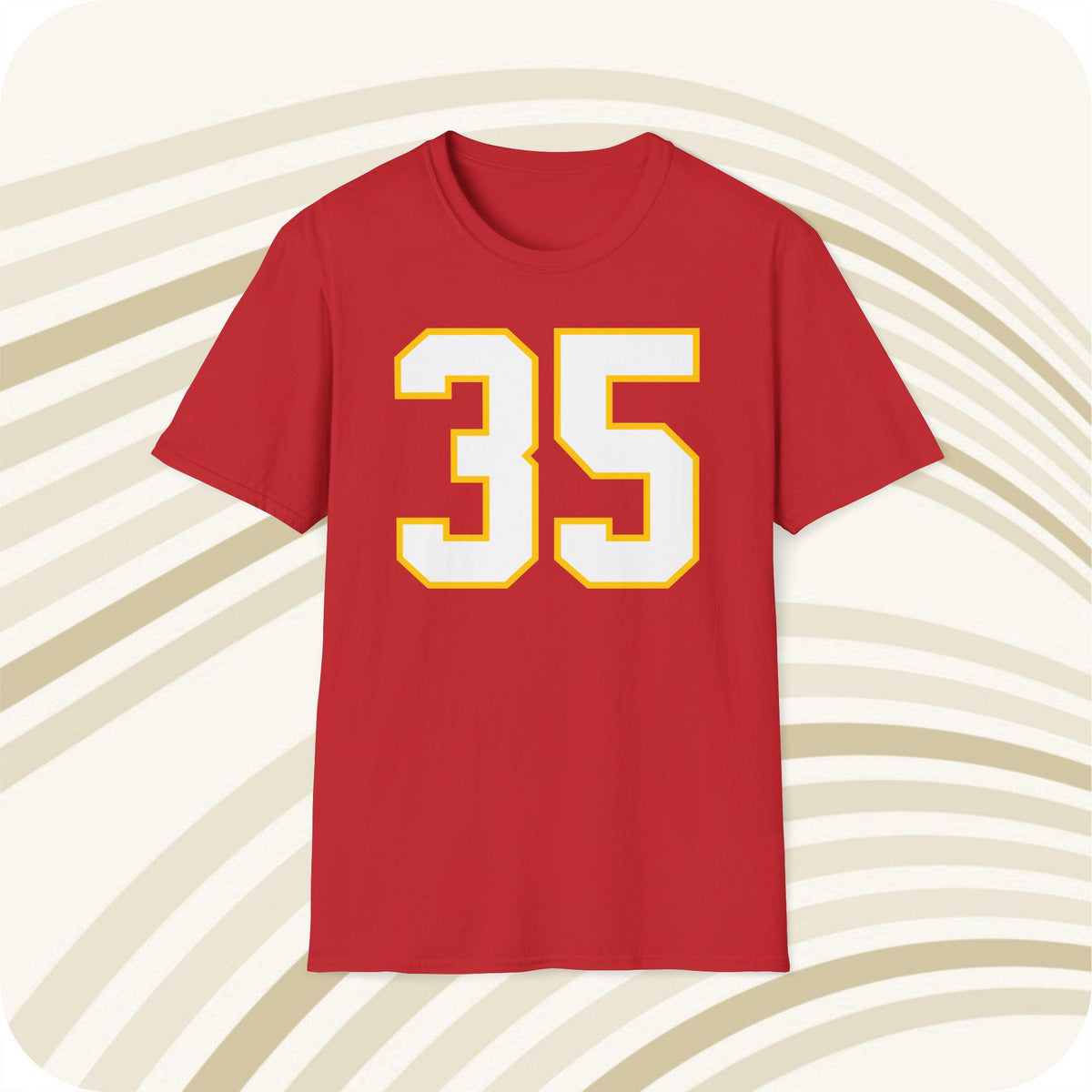 Throwbackmax Christian Okoye 35 Kansas City Chiefs NFL Jersey T Shirt Front Back Print Jersey – Easygoing Wear · Great Gift For Fans
