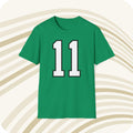Throwbackmax AJ Brown 11 Philadelphia Eagles NFL Jersey T Shirt Front Back Print Jersey – Cozy Vibes · Great Gift For Fans