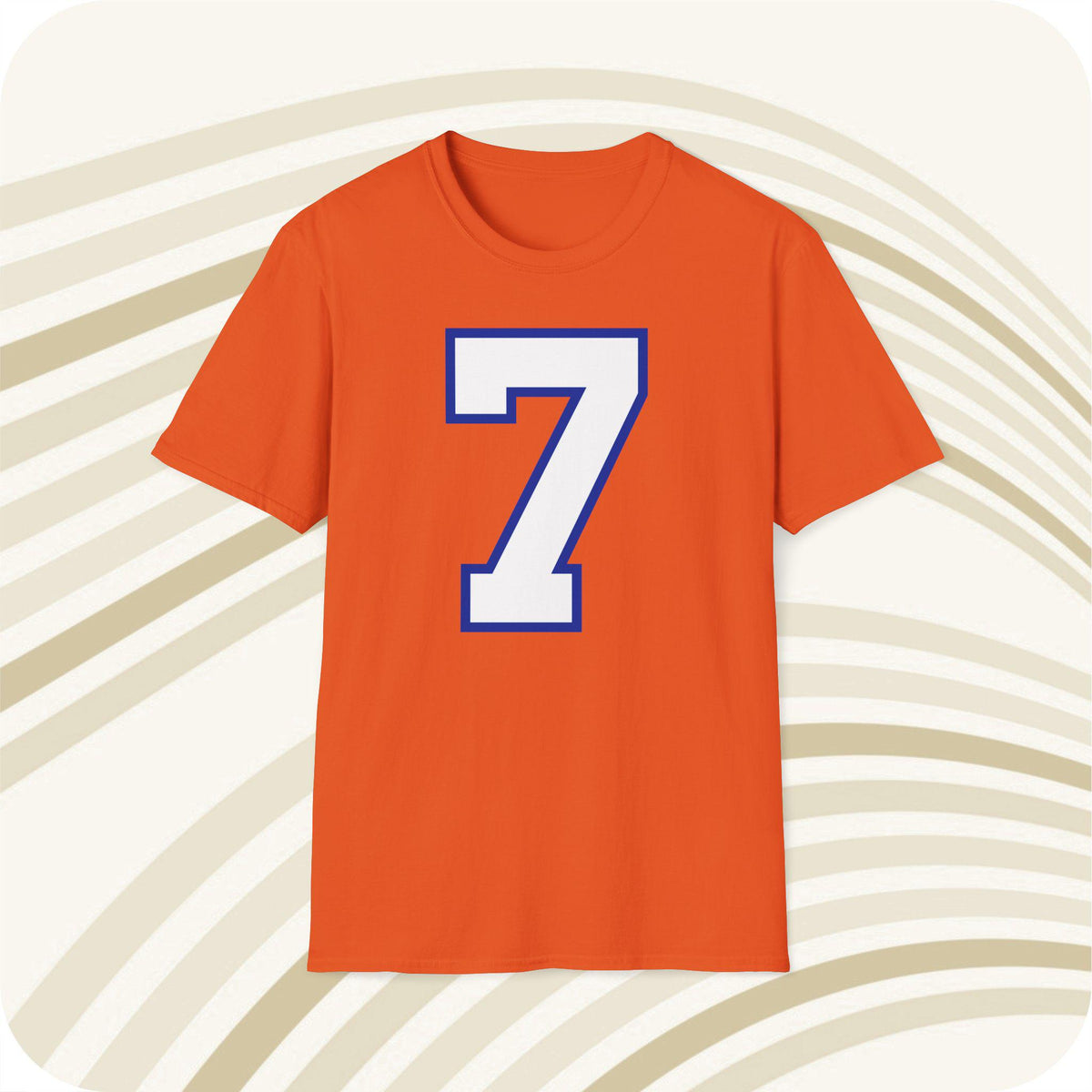 Throwbackmax John Elway 7 Denver Broncos NFL Jersey T Shirt Front Back Print Jersey – Bold Style · High-Quality Print