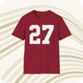 Throwbackmax Ken Houston Washington Commanders 27 NFL Jersey T Shirt Front Back Jersey – Warm & Stylish · High-Quality Print