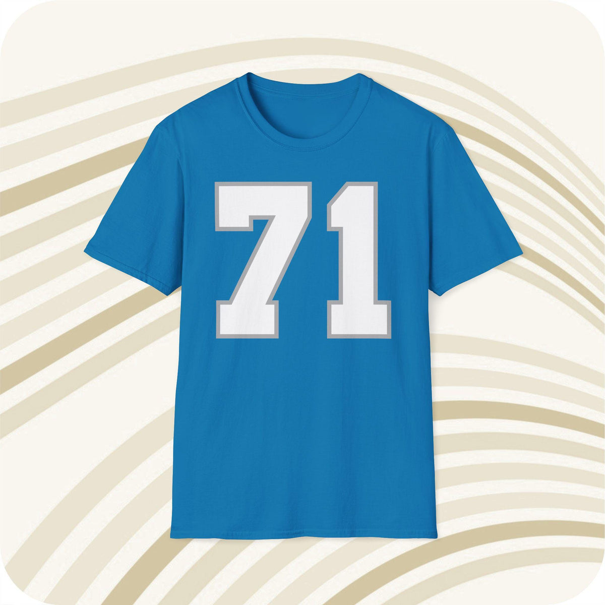 Throwbackmax Alex Karras 71 Detroit Lions Jersey T Shirt Front Back Print Jersey – Soft Feel · Top Pick For Any Outfit