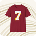 Throwbackmax Joe Theismann Washington Commanders NFL 7 Jersey T Shirt Front Back Print Jersey – Soft Feel · Trending Graphic Apparel