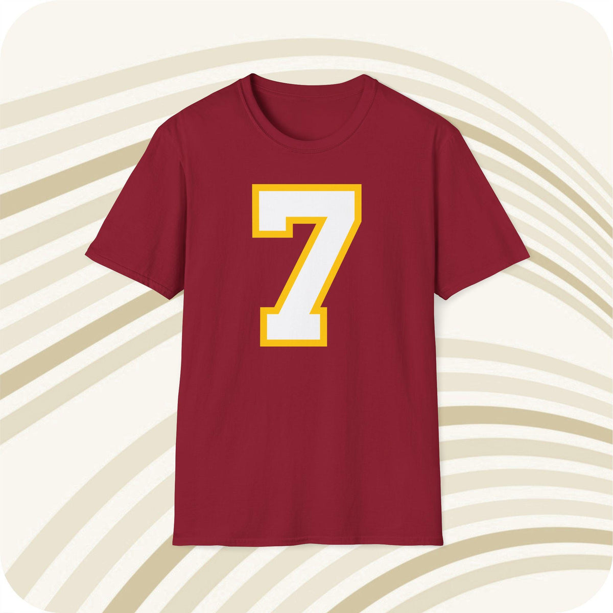Throwbackmax Joe Theismann Washington Commanders NFL 7 Jersey T Shirt Front Back Print Jersey – Soft Feel · Trending Graphic Apparel