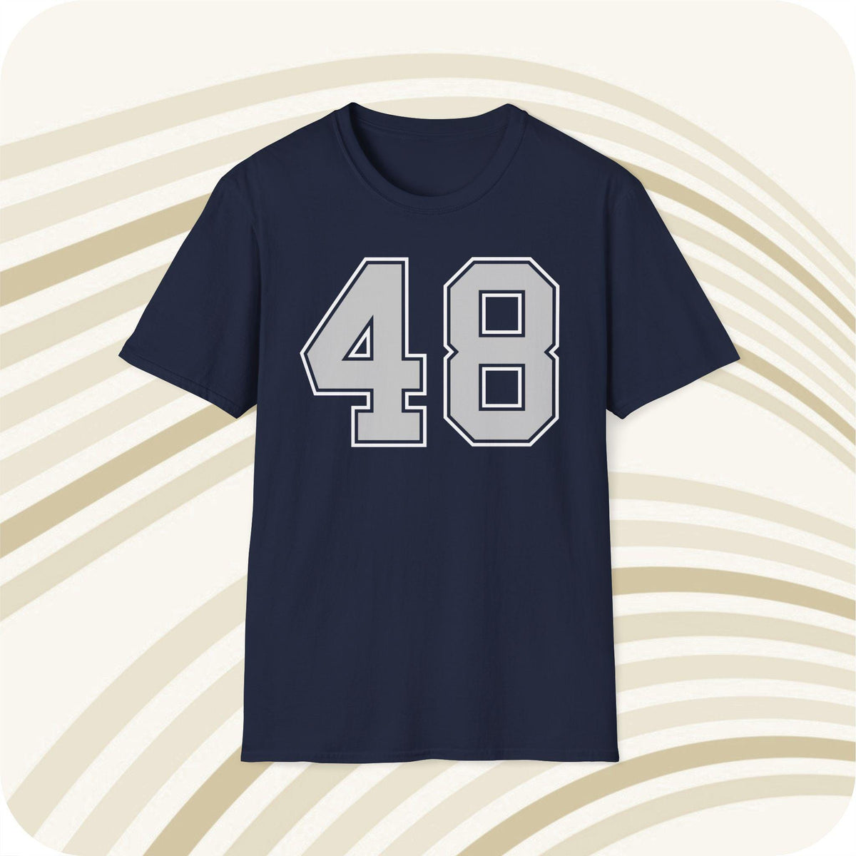 Throwbackmax Daryl Johnston 48 Dallas Cowboys NFL Jersey T Shirt Front Back Print Jersey – Everyday Comfort · Trending Graphic Apparel