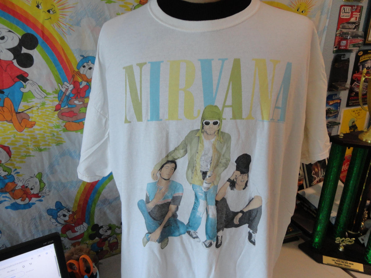 NIRVANA Band Tee Retro T Shirt Size XL Graphic Tee – Aesthetic Look · Must-Have Style