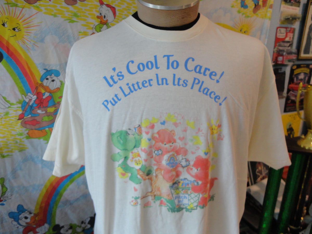 Care Bears It39s Cool To Care Put Litter In It39s Place Short Sleeve T Shirt Size 2XL Graphic Tee – Soft Feel · Must-Have Style
