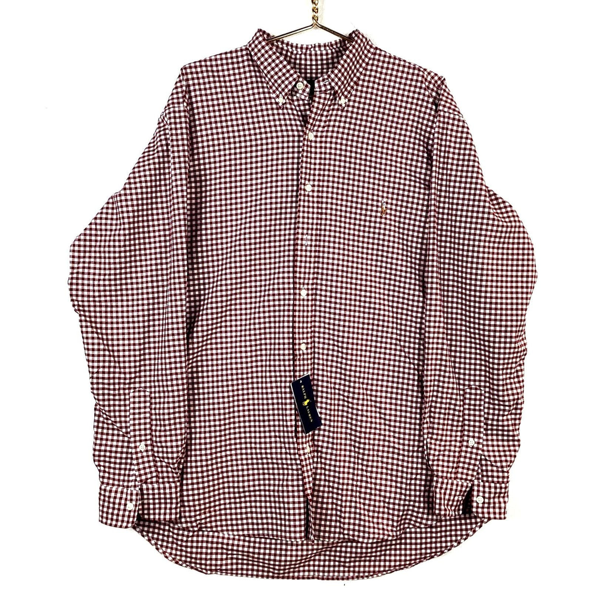 Polo Ralph Lauren Oxford Shirt Size 1XB Red Check Long Sleeve Button Up Nwt Graphic Tee – Warm & Stylish · Top Pick For Any Outfit