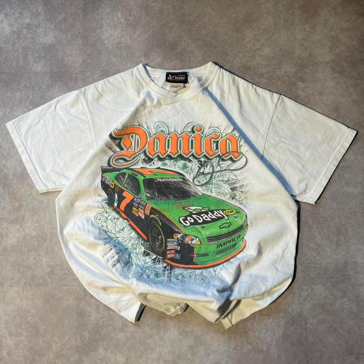Vintage NASCAR Racing Danica Go Daddy Car Tee Shirr Summer Essential Y2K Graphic Tee – Feel-Good Design · Top Pick For Any Outfit