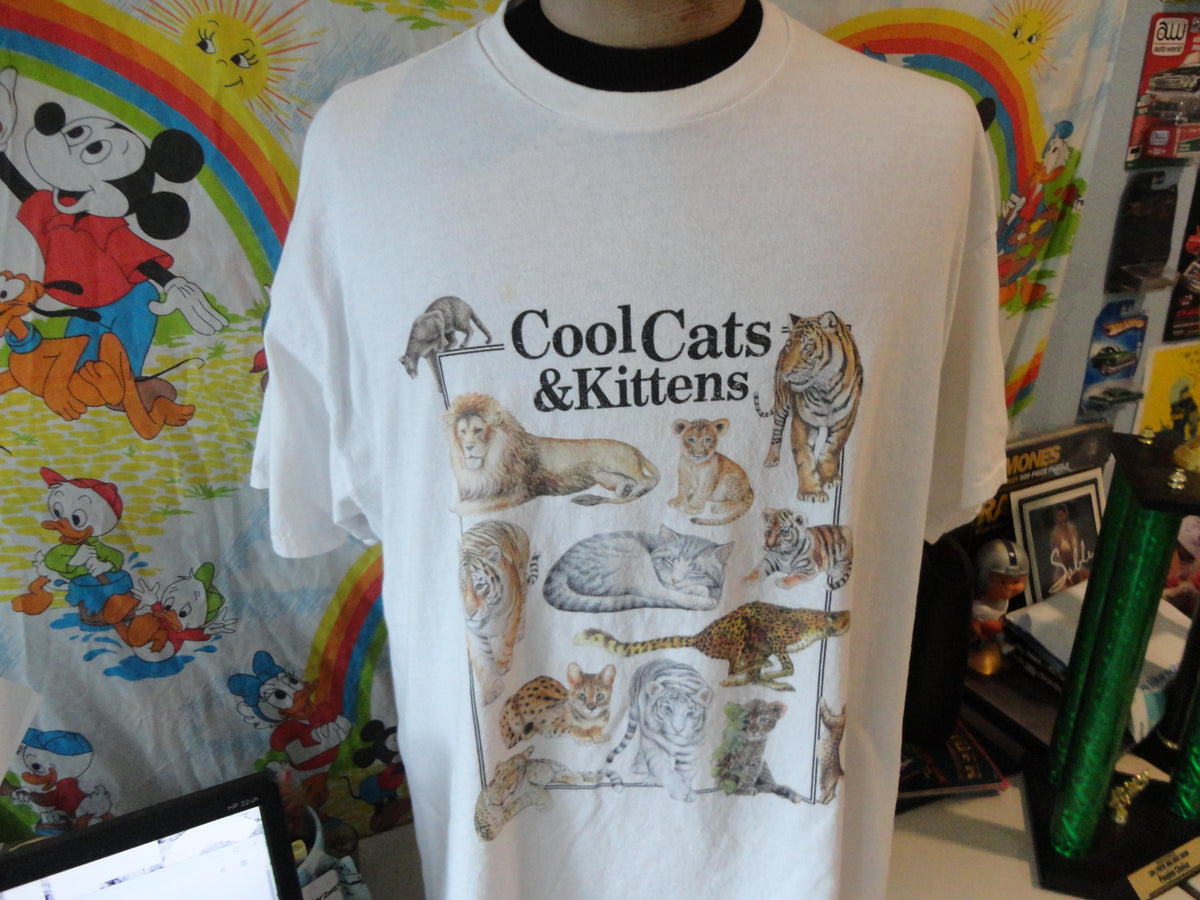 Cool Cats Lion and Tiger T Shirt Mens 2XL Graphic Tee – Easygoing Wear · Must-Have Style