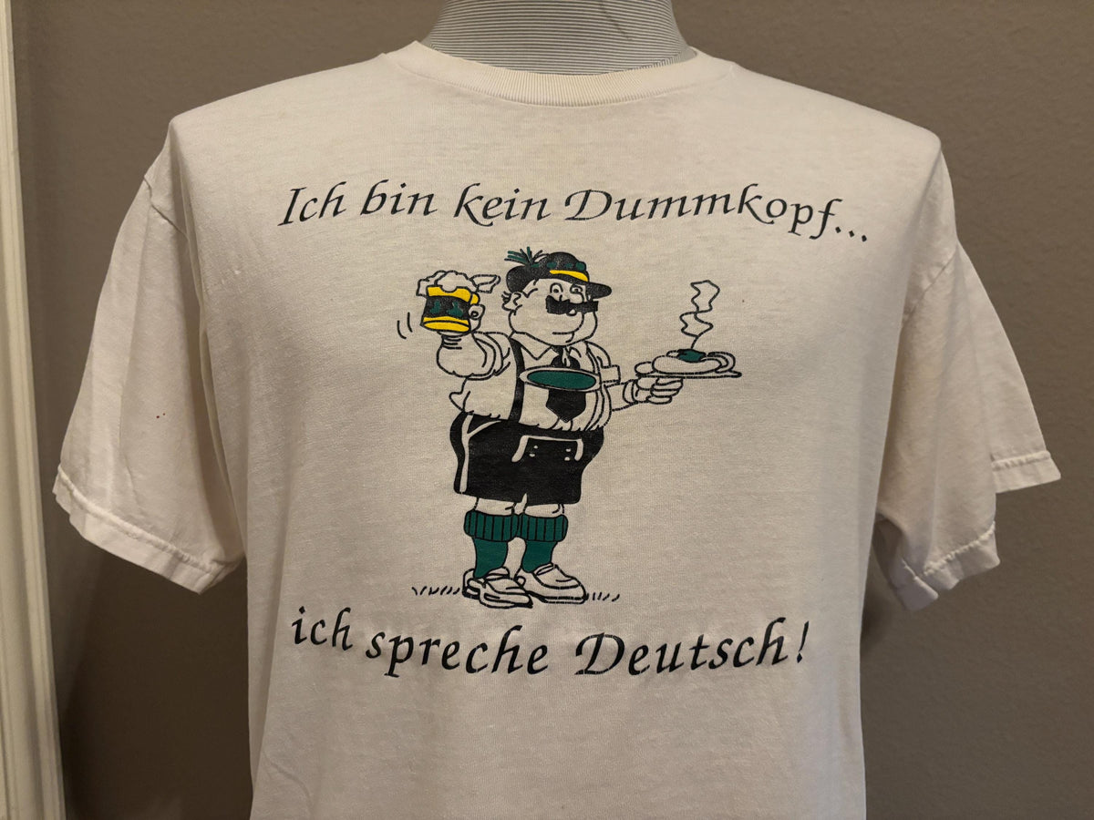 Vintage 9039s I Am Not A Dummy I Speak German Germany Tshirt L Graphic Tee – Warm & Stylish · Top Pick For Any Outfit