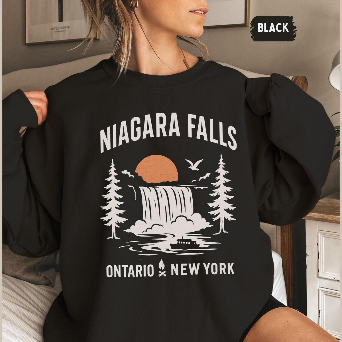 Niagara Falls Sweatshirt Unisex Crewneck Vacation Souvenir Jumper Tourist Gift Travel Top Nature Lover Apparel Ontario Canada Buffalo Sweatshirt – Warm & Stylish · Perfect For Daily Wear