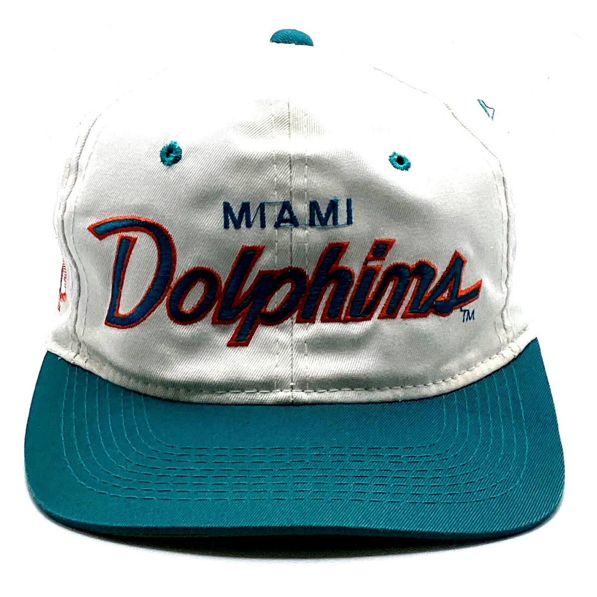 Vintage Miami Dolphins Sports Specialties Double Line Script SnapBack Hat Nfl Graphic Tee – Aesthetic Look · Top Pick For Any Outfit