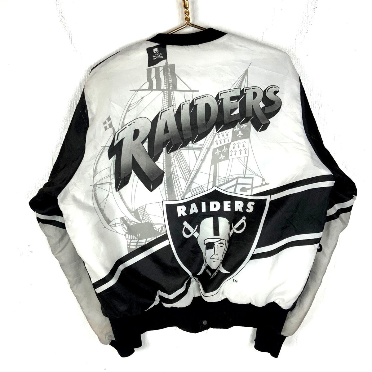 Vintage Oakland Raiders Chalk Line Fanimation Jacket Large Black Nfl Snap Button Graphic Tee – Aesthetic Look · Must-Have Style