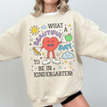 Colorful Kindergarten Teacher Sweatshirt with Stars Funny Saying Kindergarten Crew First Day of School Back to School Meet the Teacher Sweatshirt – Feel-Good Design · Perfect For Daily Wear