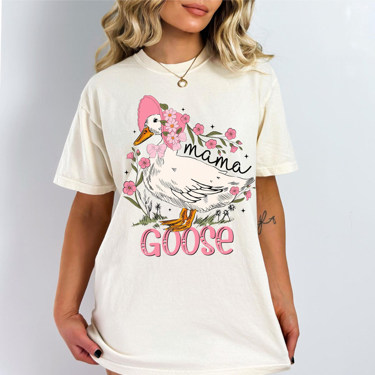 Mama Goose Shirt Floral Silly Goose Shirt for Mom Goose Shirt Mom Shirt Mother39s Day Shirt Graphic Tee – Soft Feel · Great Gift For Fans