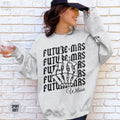 Custom Future Mrs Sweatshirt Skeleton Hand Shirt Spooky Bachelorette Party Sweater Gothic Bride Engagement Outfit Personalized Fiancee Gift Sweatshirt – Easygoing Wear · Trending Graphic Apparel