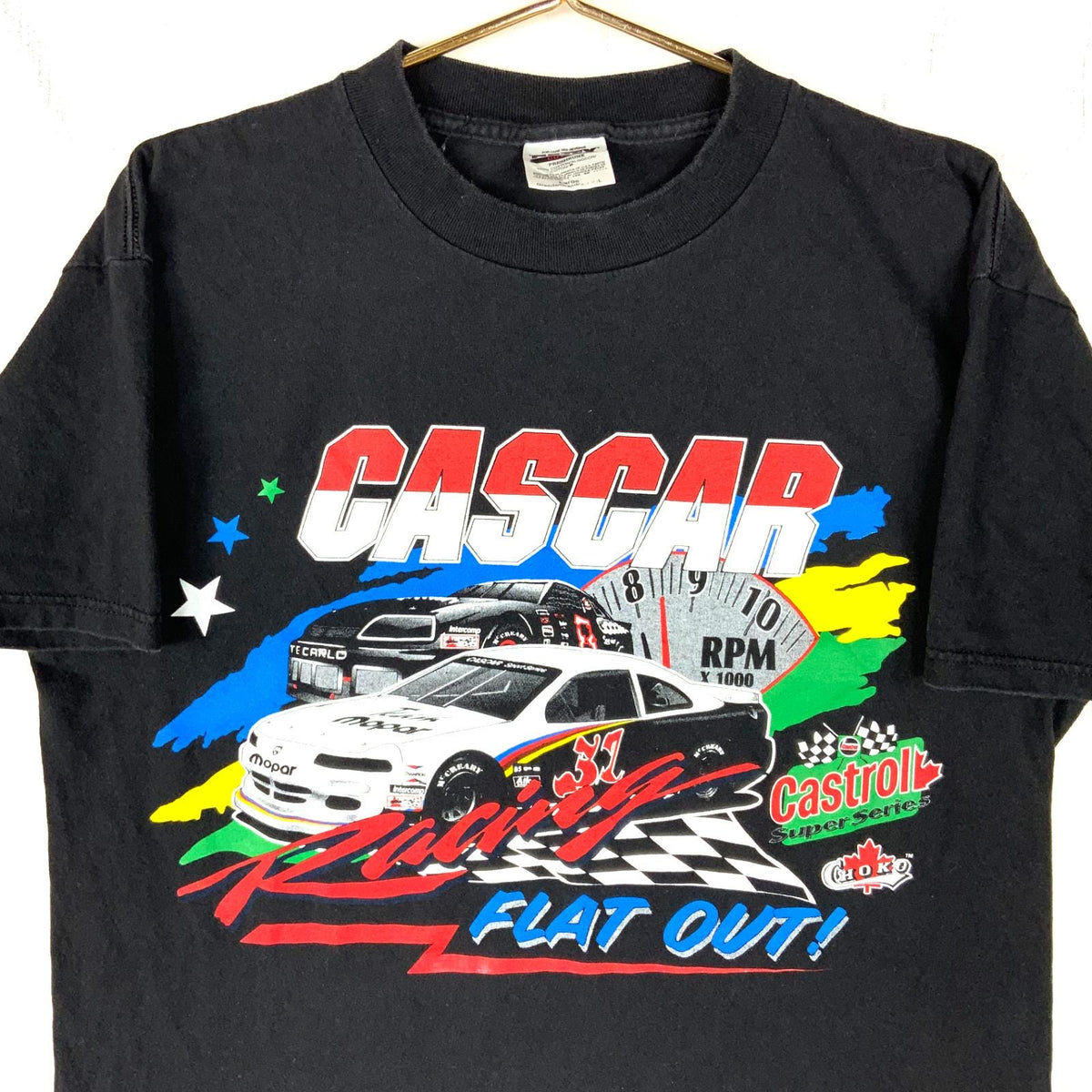 Vintage Nascar Racing Tshirt Large Black Double Sided Castrol Super Series Graphic Tee – Everyday Comfort · Perfect For Daily Wear