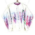 Vintage Flower Cardigan Sweatshirt Size Large White Made In Usa All Over Print Sweatshirt – Cozy Vibes · Must-Have Style