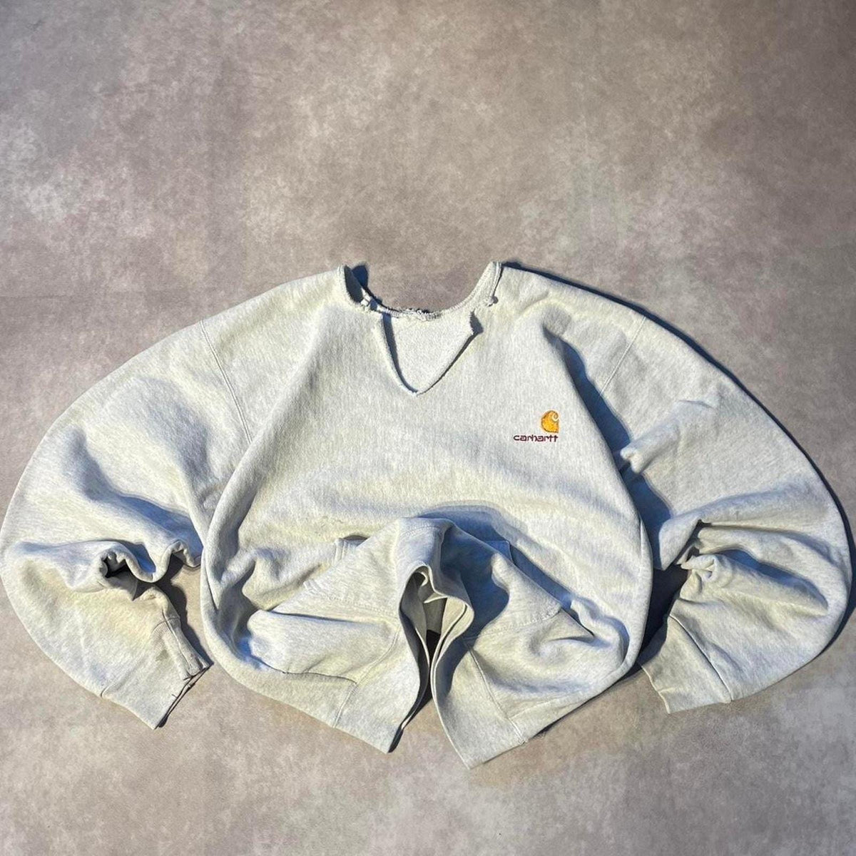 Vintage Carhartt Sweater HoodieNeck Cut Weave Hoodie – Easygoing Wear · Trending Graphic Apparel